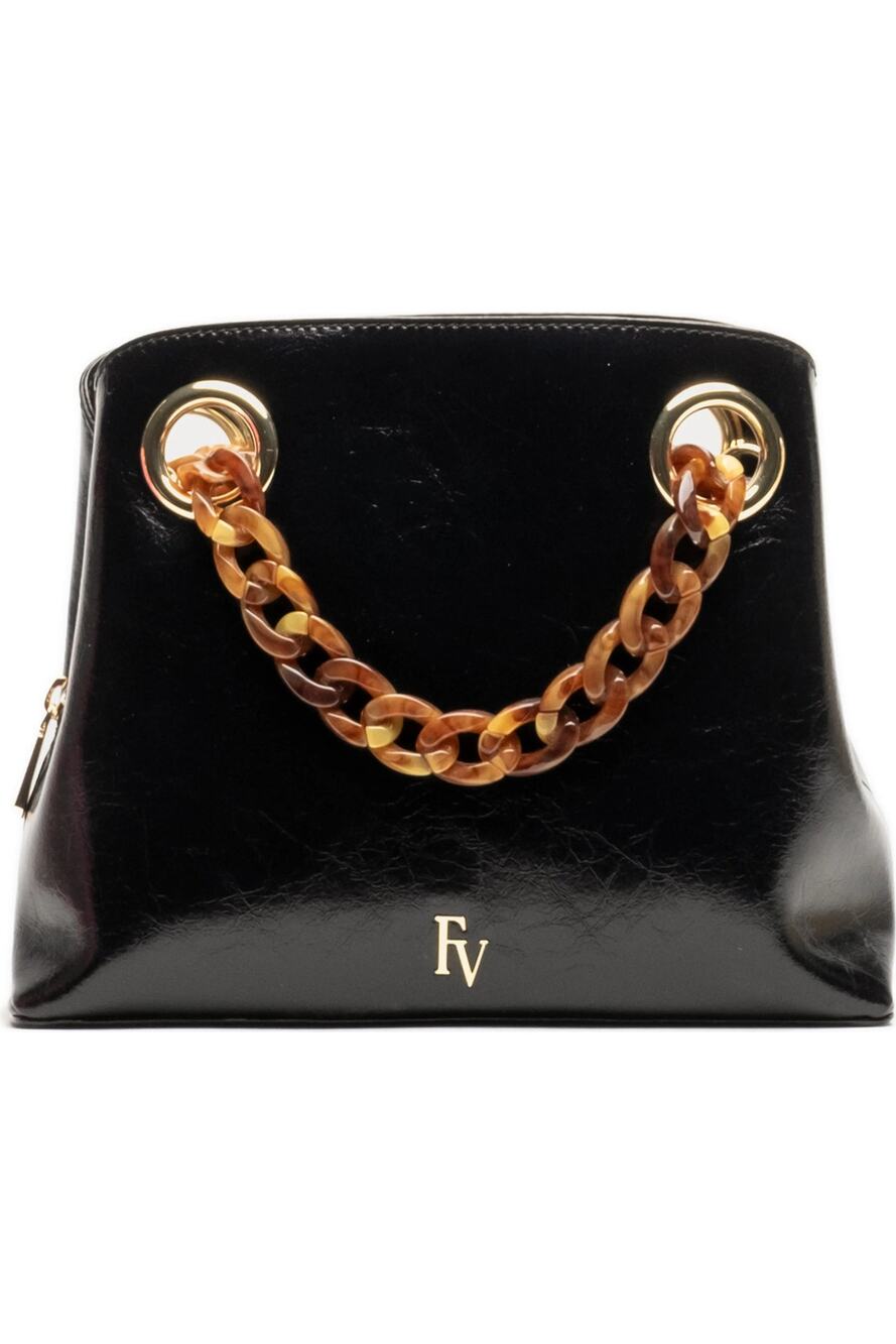 NWT Frances Valentine Skip Leather Tote ~ Black
